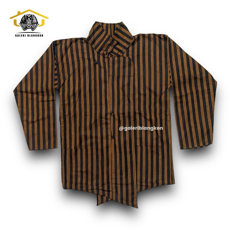 LURIK Surjan Lurik Alusan Pakem | Baju Tenun Adat Tradisional Ja Pria Desa