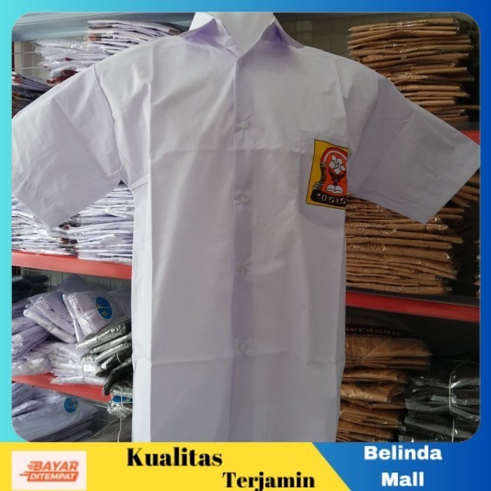 

⭐COD⭐ DISKON seragam sekolah baju SMP Logo sablon size:SML s/d L8 BAJU SMP, S
