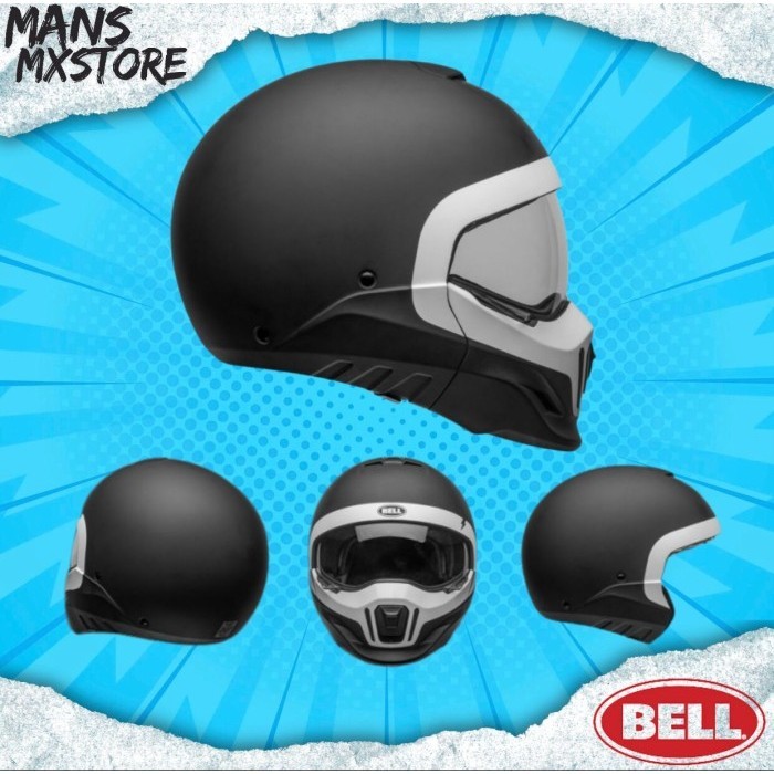 HELM BELL BROOZER CRANIUM MATTE BLACK/WHITE