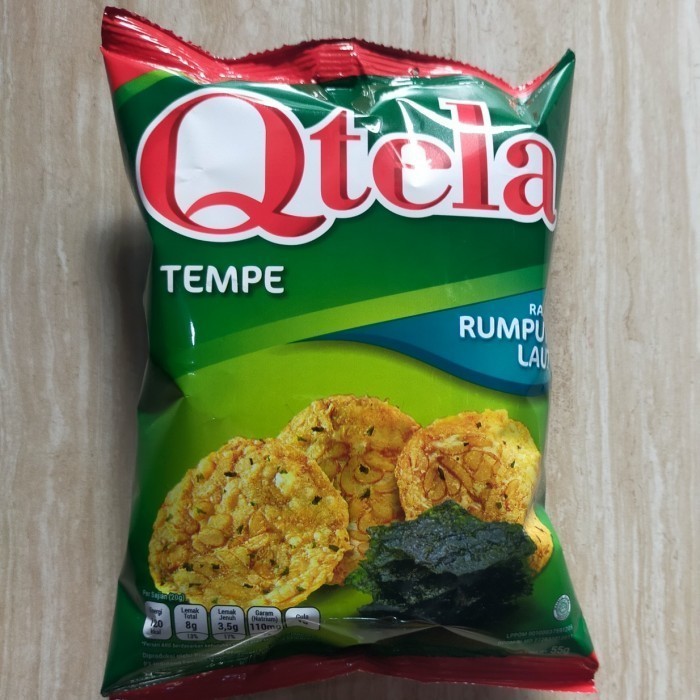 

Qtela tempe rasa rumput laut 55gr seaweed