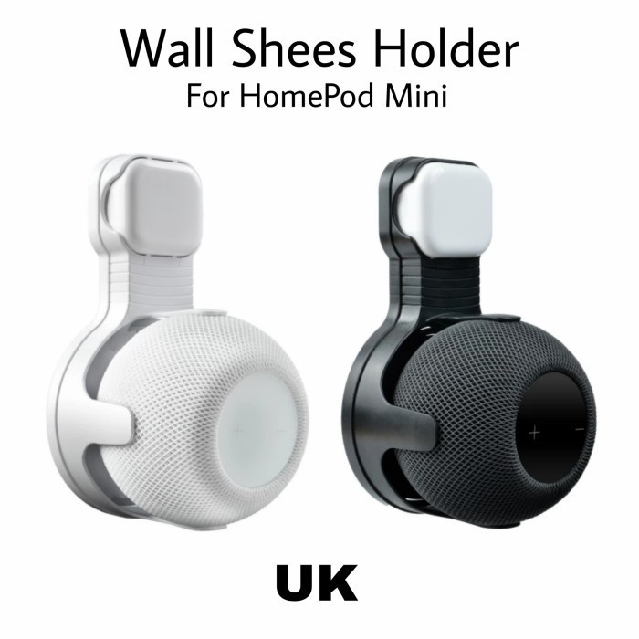 Wall MOUNT Shees Holder For HomePod Mini HK Spec - Putih