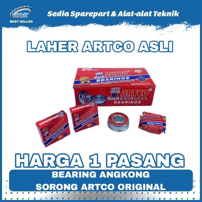 LAHER BEARING GEROBAK ANGKONG ARTCO ASLI HARGA 1 PASANG