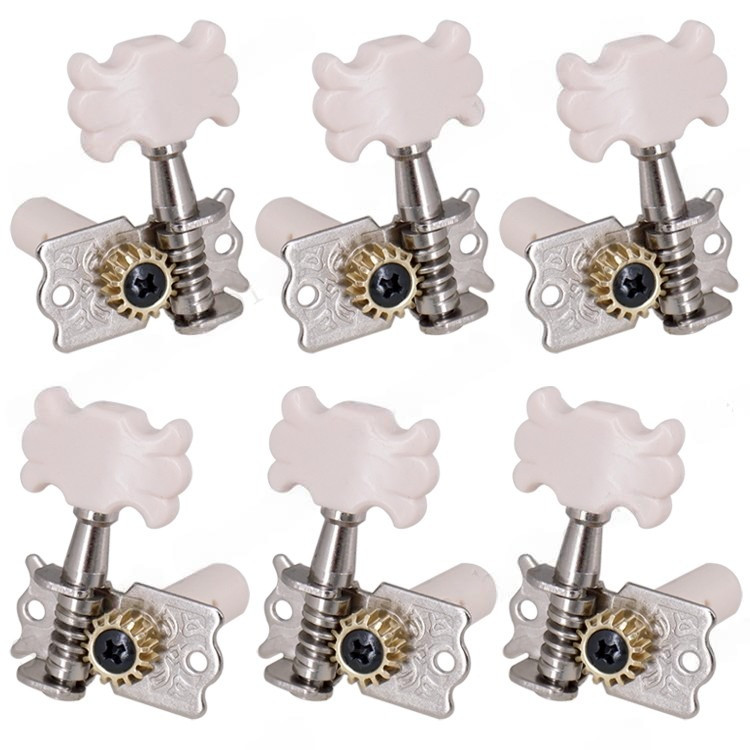 Knob senar gitar klasik kayu terbuka untuk memutar senar, knob senar semi-jenis untuk melilit senar,