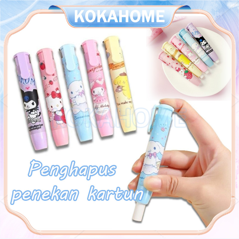 

Penghapus Pensil Mekanik Motif Karakter Lucu / Mechanical Eraser / Penghapus Bentuk Lipstick / Hapusan Eraser Lipstik