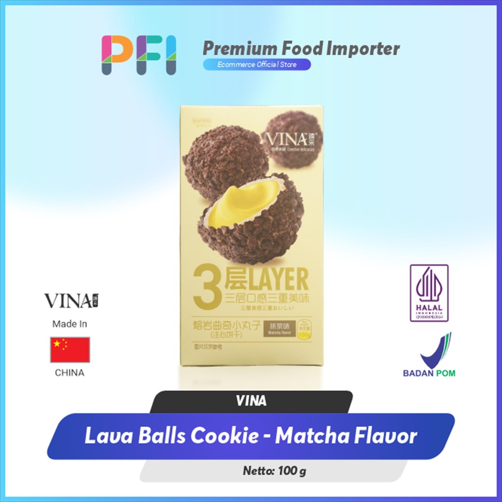 

Franzzi Vina Lava Cookie Balls - Matcha 100g