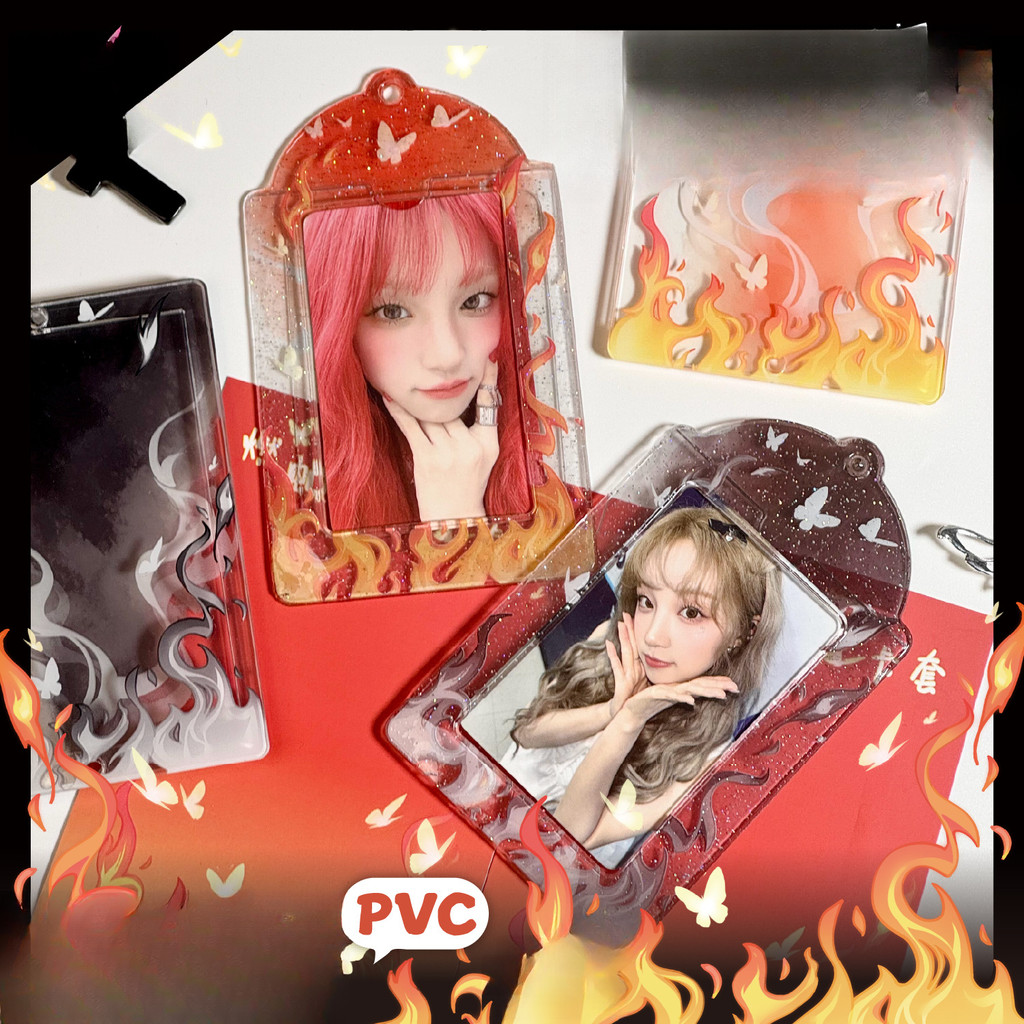 

Card Protector/Card Holder/Gantungan Kunci Holder Kartu Bahan Akrilik Transparan Ukuran 3 Inci