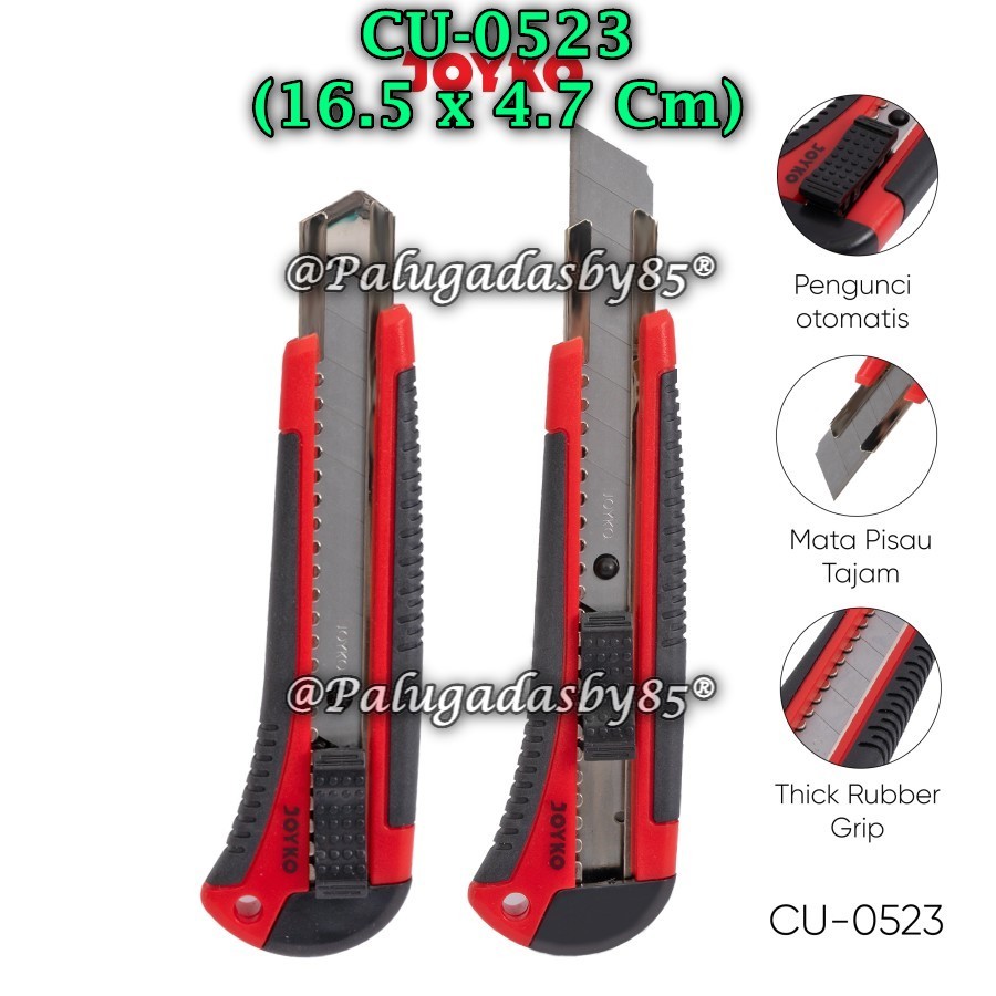 

(1 Biji) Cutter JOYKO CU-0523 / Cutter Pemotong Joyko CU-0523 Free Extra Blade
