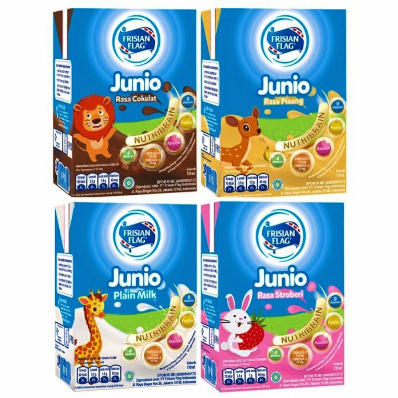 

Frisian flag junior coklat strwberry pisang vanilla 110ml nutribrain coklat strawberry 115ml