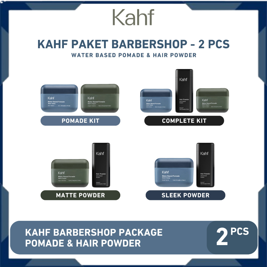 Kahf Barbershop Package - Pomade & Hair Powder