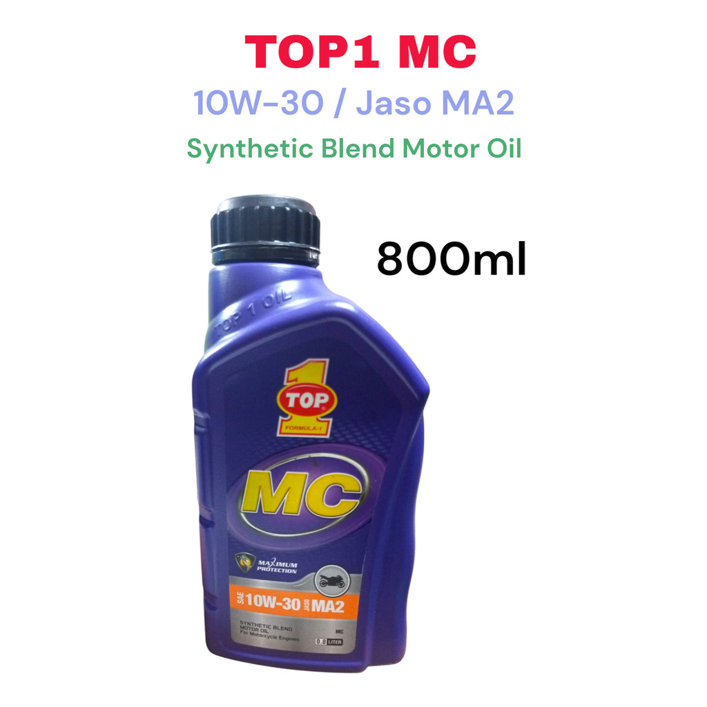 1 PCS TOP1 MC 10W-30 800ML OLI MOTOR TOP 1 ORIGINAL MURAH OLI MOTOR SPORT