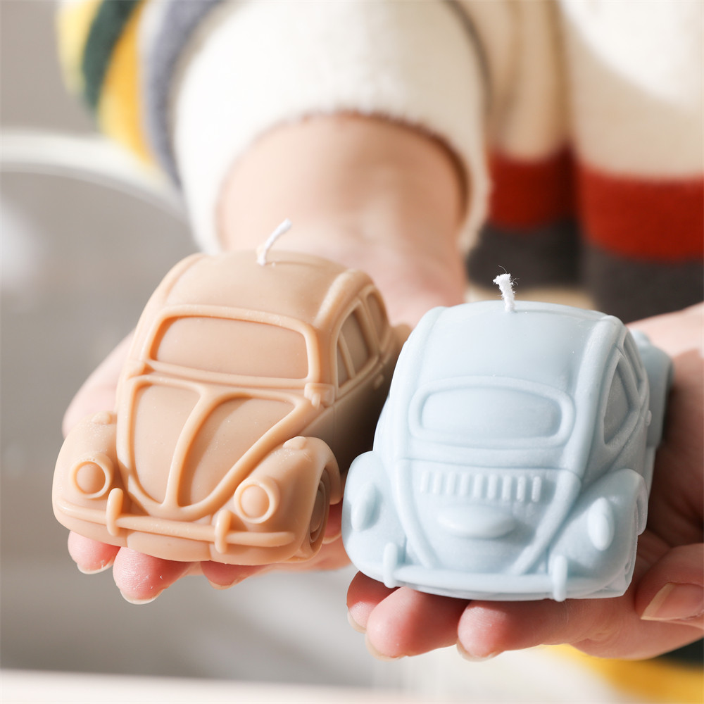 

Boowan Nicole Classic Coupe Car Silicone Mold for Candle DIY Retro Cars Candle Making Gypsum Home Decor Mold
