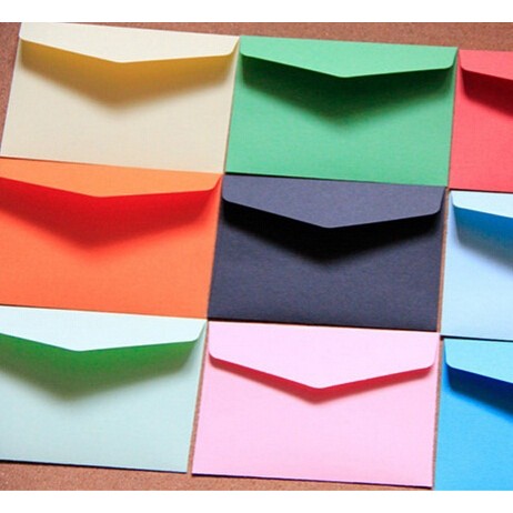 

20pcs/lot Candy color mini envelopes DIY Multifunction Craft Paper Envelope For Letter Paper Postcards School Material