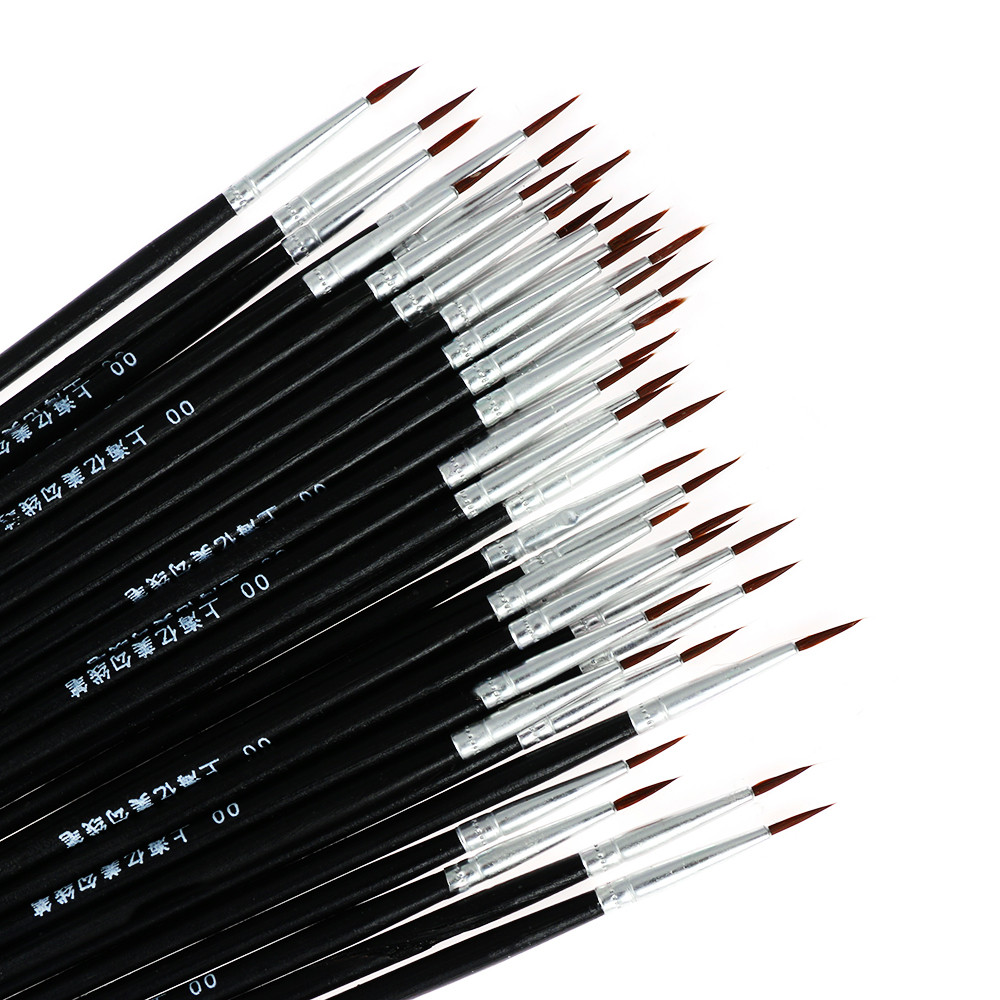 

10Pcs Art Supplies Hand Painted Thin Hook Line Pen Drawing Art Pen Paint Brush Nylon Brush Acrylic Painting Pen Wholesale