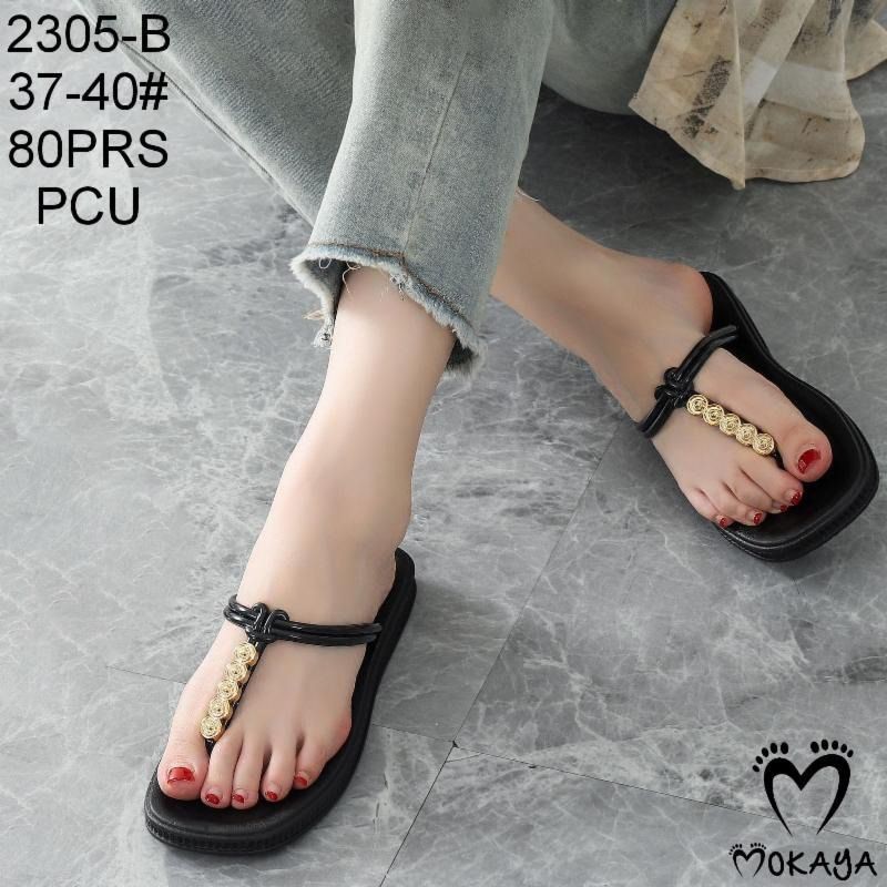 SANDAL JEPIT WANITA MOKAYA 2305-B / SANDAL WANITA BAHAN JELLY PCU / SENDAL WANITA / SANDAL FLAT