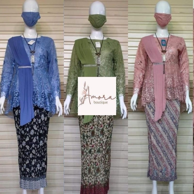 (Gratis Ongkir + Bayar Ditempat) SETELAN KEBAYA SELENDANG AMALIA REALPICT TERLARIS > KEBAYA MODERN /