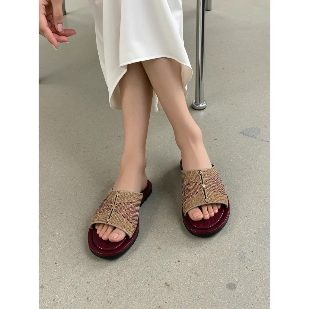 Sendal Wedges Slop Kokop Ibu Kondangan Wanita Cewek CALBI  RAX 2047 Terbaru SC0971