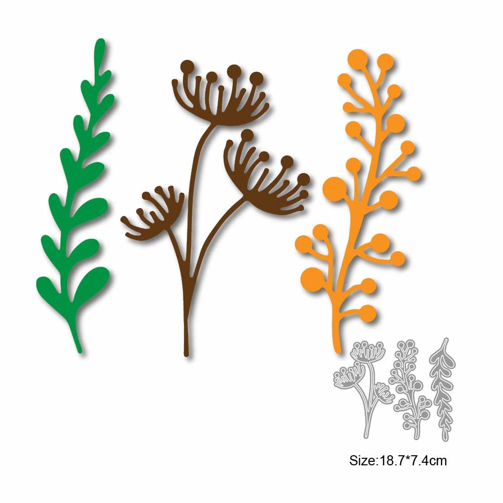

New Metal Cutting Dies Cut Scrapbook Leaves Branch Embossing Folders Card Making Paper Craft Knife Mold Blade Punch Stencils