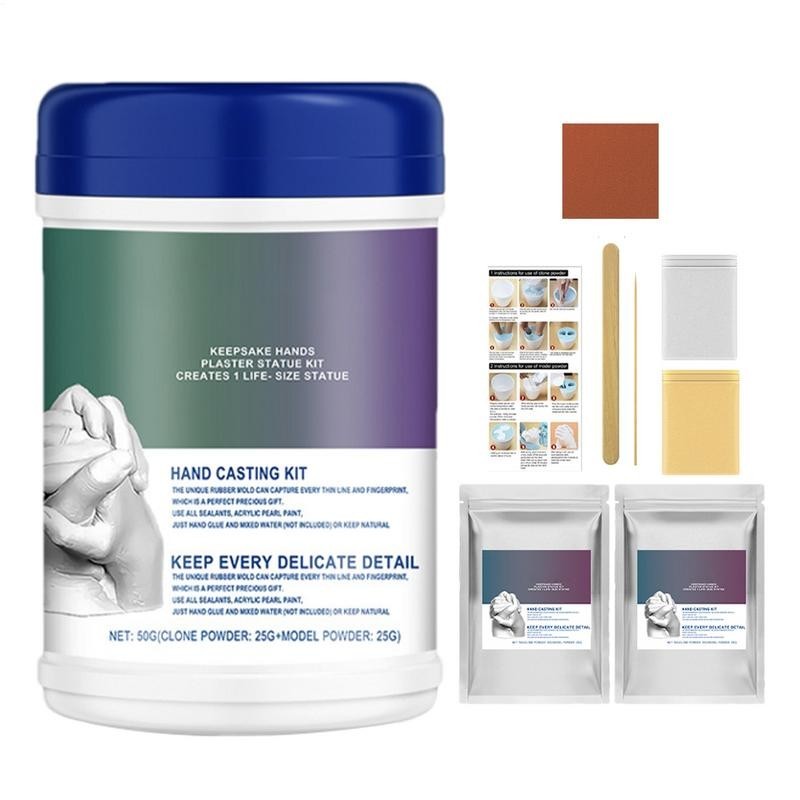 

Hand Casting Kit Couples Keepsake Hand Mold Kit 3D Keepsake Hand Mold Kit Creative Alginate Molding Powder For Couples Adults