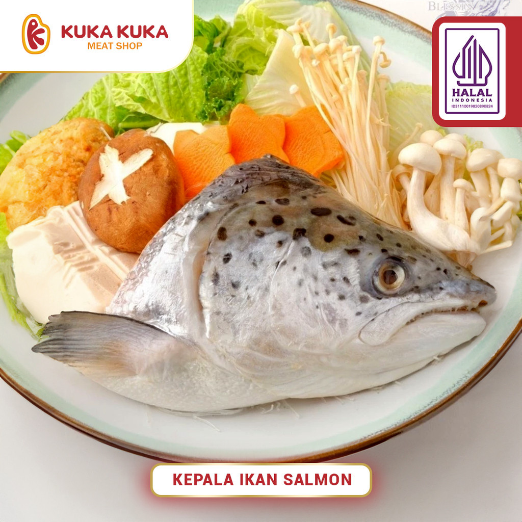 

Kepala Ikan Salmon Norweygian Frozen / Head Salmon / Pcs