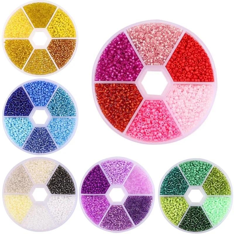 2 3mm Charm Glass Seed Beads Set in Box Japanese Miyuki Weaving Bead Kit  Bracelet Maker for Jewelry