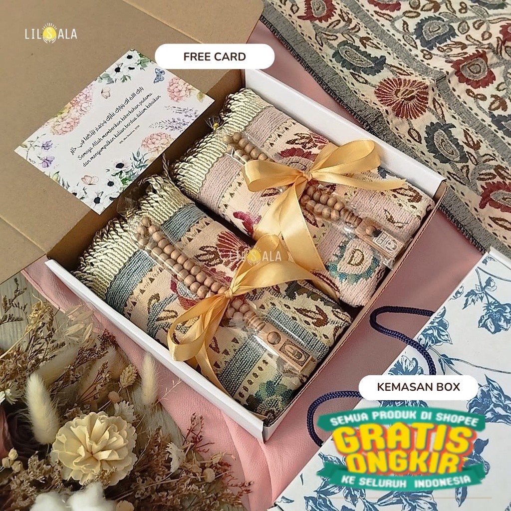 

Sajadah Couple Bfitrah2 Kado Wedding Free Tasbih Hampers Anniversary Gift Nikah Souvenir Parcel Lebaran Idul Fitri/ New kado