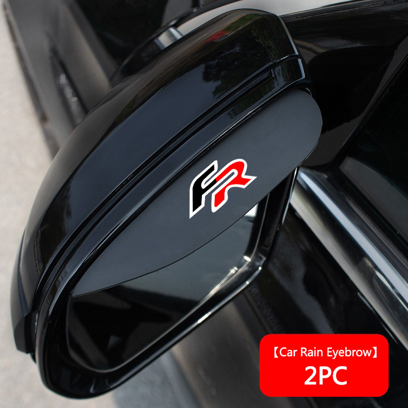 2Pcs Car Rearview Mirror Rain Eyebrow Reversing Mirror Rain Shield For Seat FR Leon Ibiza Altea Exe 