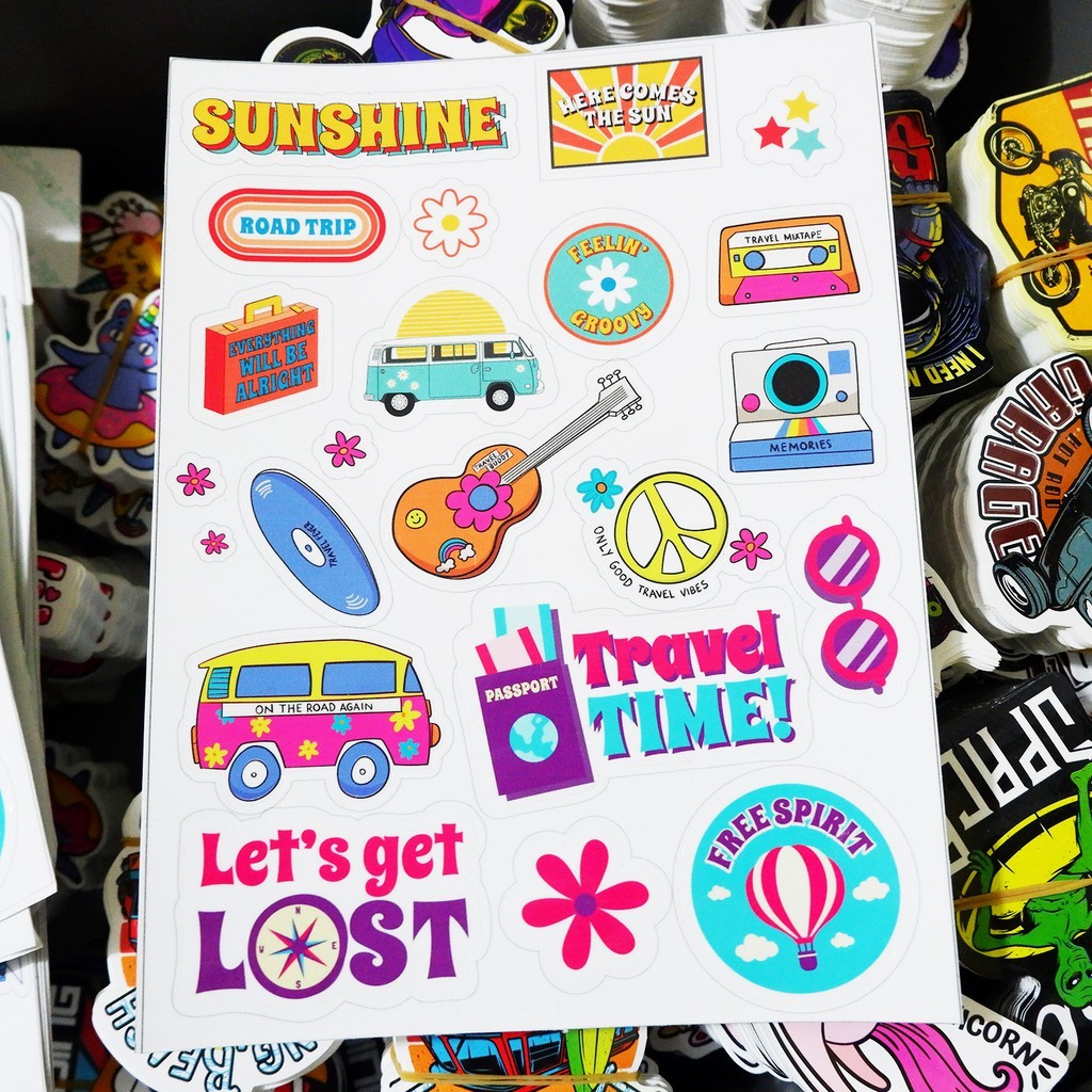 

Sticker Summer Vocation untuk hape, helm, tumblr, laptop stiker hp stiker helm stiker notebook