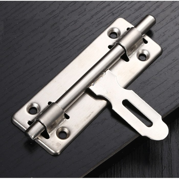 Grendel Pintu 4” Tebal Berkualitas Gembok Kunci Slot Pintu Kamar Kosan Overpal 4 Inch