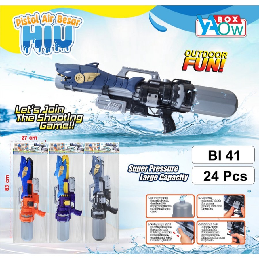 MAINAN ANAK PISTOL AIR UKURAN BESAR JUMBO / MAINAN ANAK PISTOLAN AIR UKURAN 83CM BI41 JUMBO PROMO TE