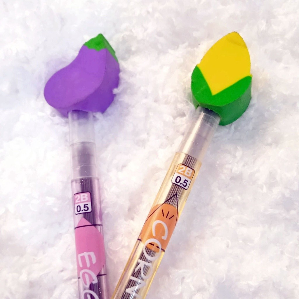 

Paperluxe Isi Ulang Pensil Mekanik + Penghapus Karakter Jagung