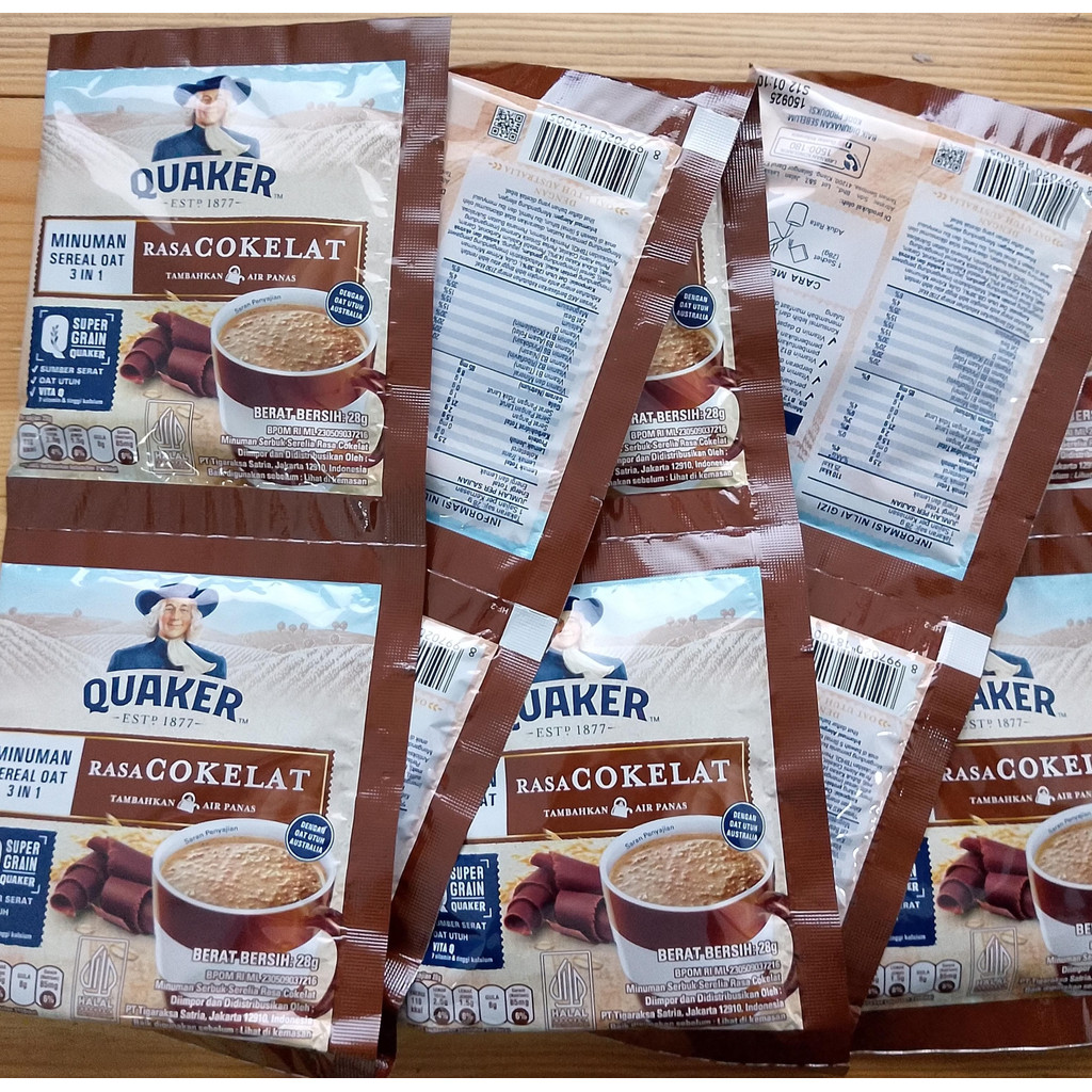 

Quaker Sereal Oat Coklat 28 gr PCS