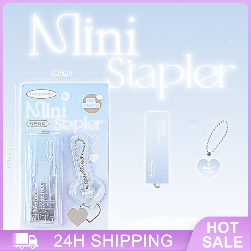 

Great For Students Cute School Supplies Easy To Use Mini Stapler Cute And Stylish Design Compact And Portable Stationery