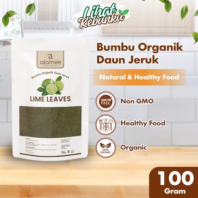 

ALAMEE Daun Jeruk Bubuk Lime Powder Bumbu Dapur Instan Organik Murni Asli Tanpa Campuran 100g LIHAT KEBUNKU