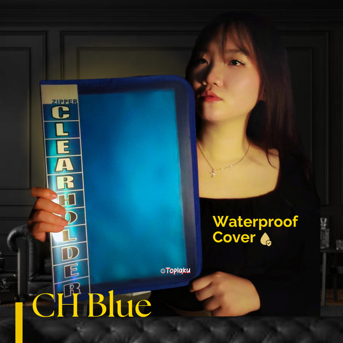 

ANDMA Topla Map Dokumen Keeper Isi 40 Resleting Anti Air Document Ijazah - BLUE CLEARHOLDR, 60 FILES