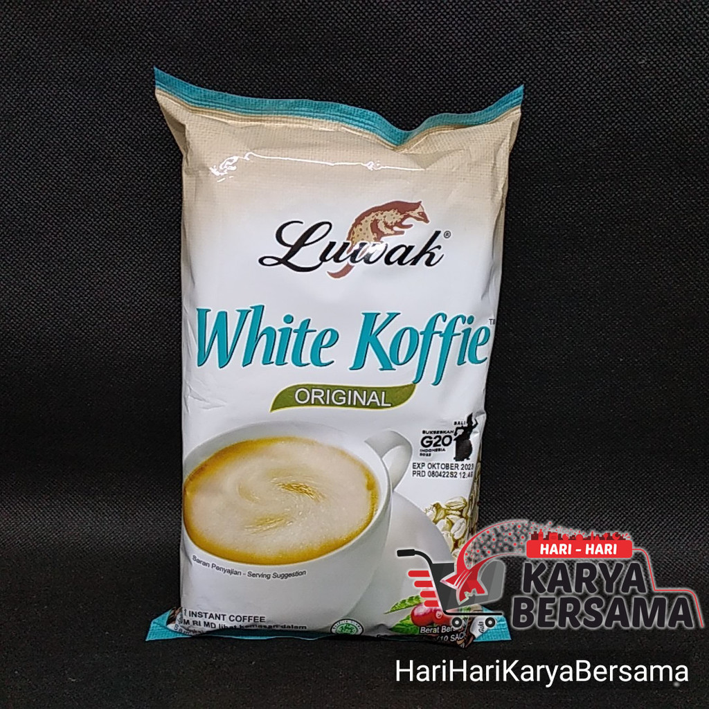 

MINUMAN KOPI BUBUK INSTAN LUWAK WHITE KOFFIE ORIGINAL BAG 10'S X 20GR