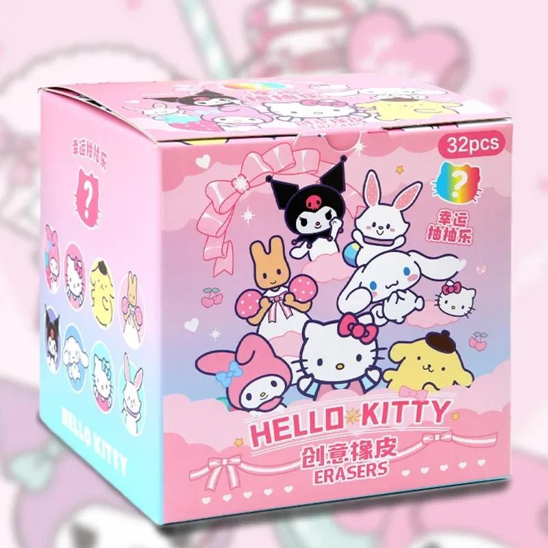 

Sanrio Cartoon Eraser Rubber 16/32pcs Kawaii Students Stationery Kuromi Hello Kitty 3D Eraser Clean Tools School Children Gifts