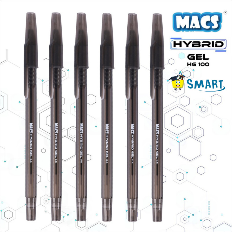 

(1PAK ISI 12PCS) MACS HYBRID GEL PEN HG-100 BLACK