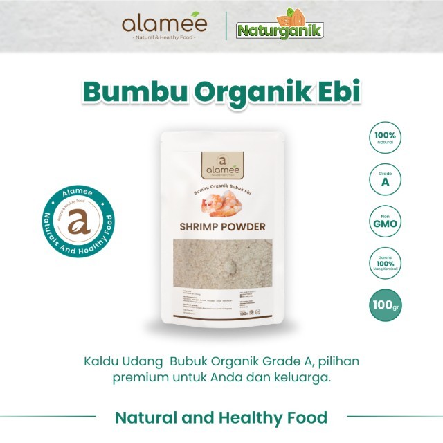 

ALAMEE Ebi Bubuk Kering Bumbu Dapur Organik Udang Shrimp Powder Spice Seasoning 100gr Naturganik