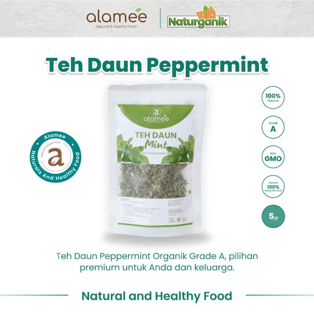 

ALAMEE Dried Peppermint Tea Teh Daun Mint Organik Kering Dried 5gr Premium Naturganik