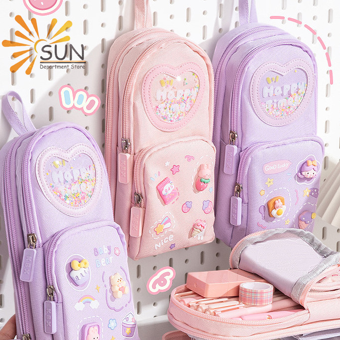 

Kotak Pensil XXL Kapasitas Besar - Tempat Pensil Anak Sekolah Bisa Muat 50+ Alat Tulis Desain Pink Lucu Free Tas Jinjing