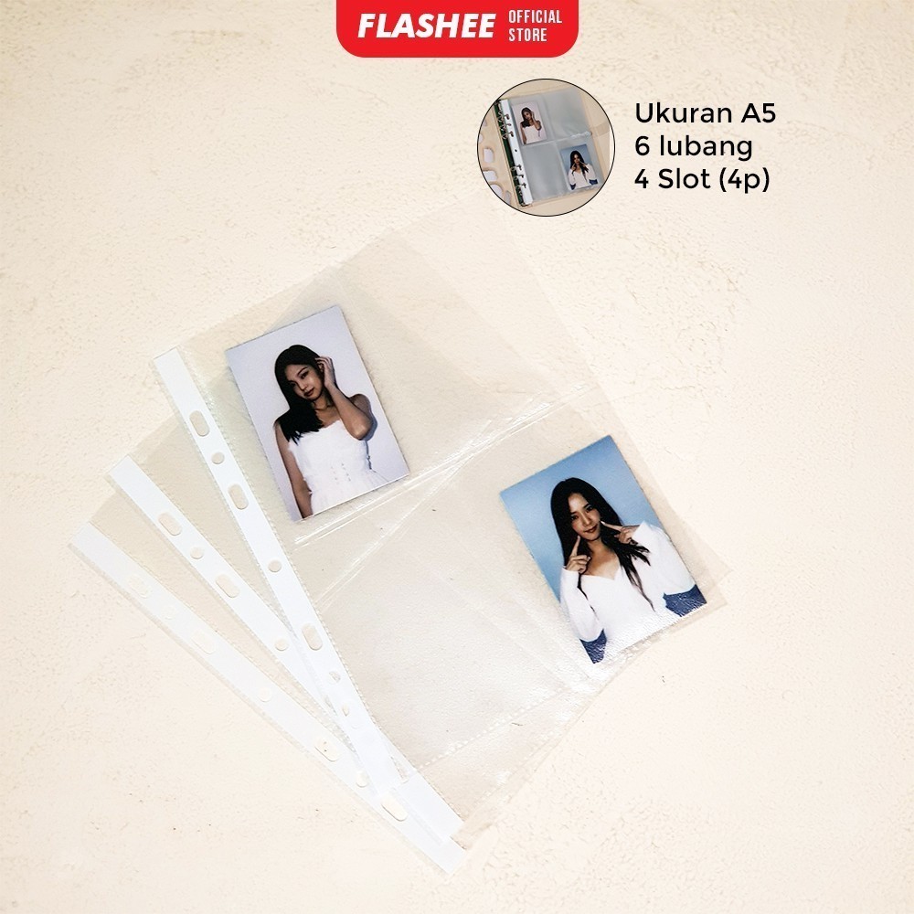 

Kantong PC Binder A5 4P Sleeve Photocard Holder Tempat Polaroid Kpop Sleeve Foto Kartu Idol