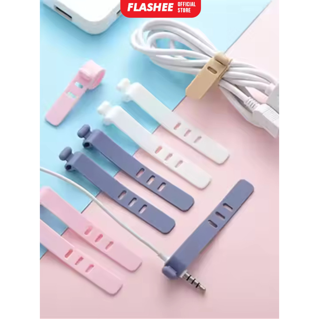 Tali Pengikat Kabel Karet Pengikat Kabel Charger Hp Universal Serbaguna Bahan Silikon