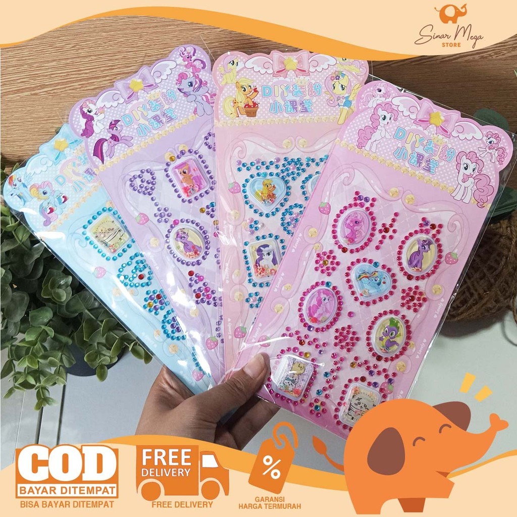 

Sticker Manik Manik Motif Kuda Poni DIY Diamond HL-117 Lucu Murah