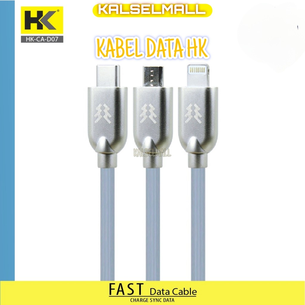 Cable Data Iphone HK CA-D07 35 W Type C to Lightning Support Pengisian Cepat Chargeran Kabel USB-C T