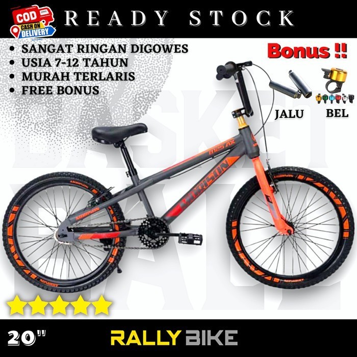 ADAMS SEPEDAH ANAK LAKI LAKI BMX UKURAN 20 INCH 8 TAHUN MURAH