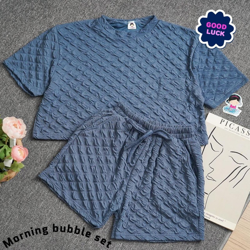 R.A SHOPING - RFS FASHION WANITA MONA / MORNING BUBBLE SET / baju anak terbaru / oufit premium wanit