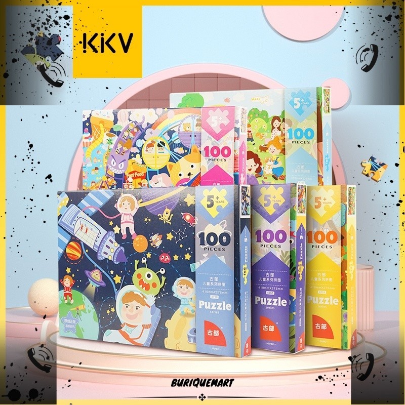 KKV -Puzzle 100 pcs Exploring the Universe Mainan Anak BRQ