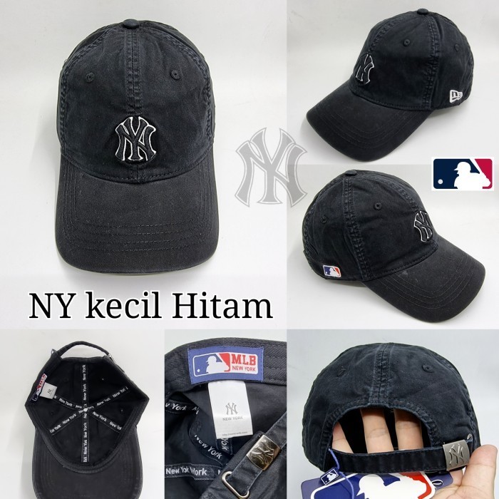 promo ✨ -topi baseball topi NY topi pria - NY-05/Hitam