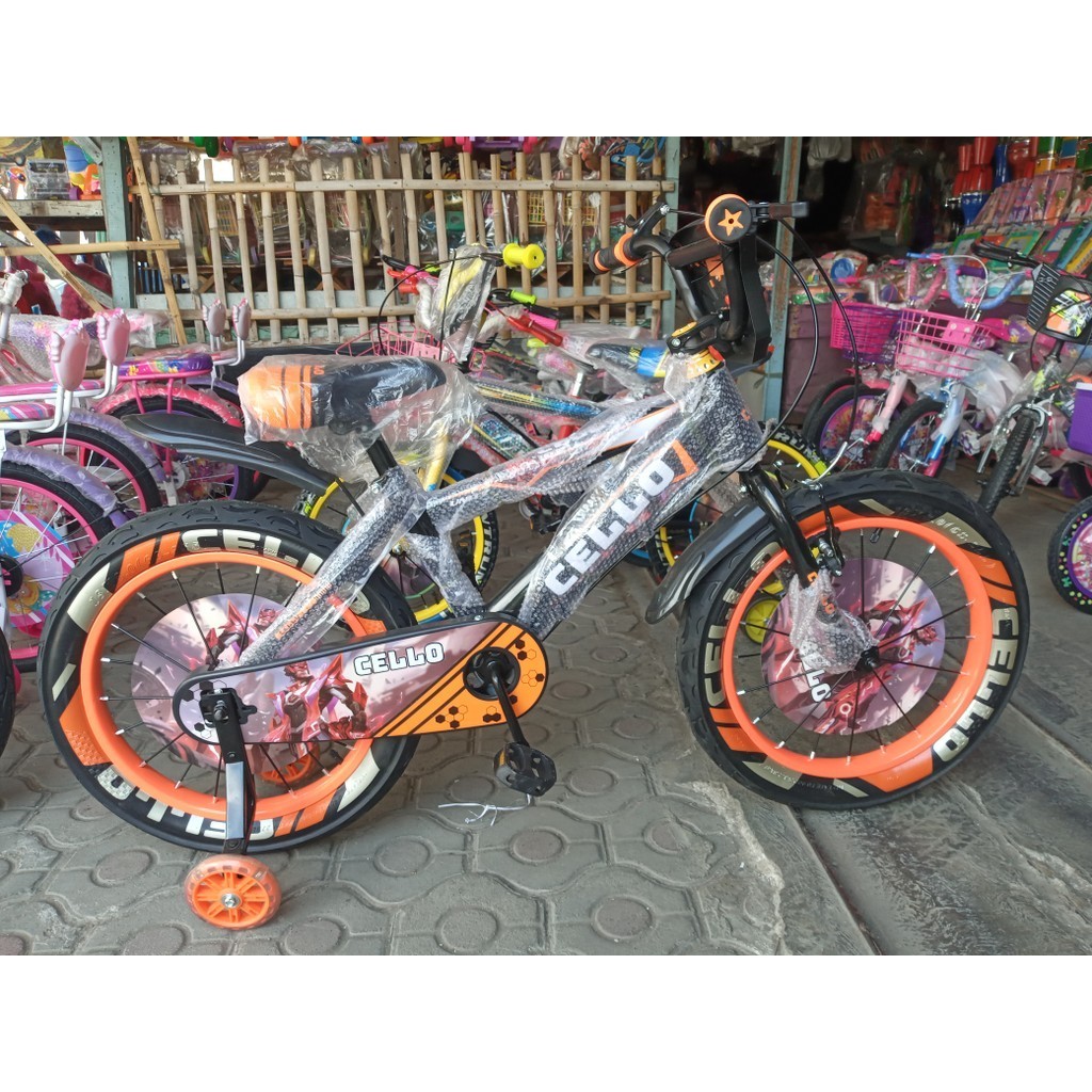 Sepeda BMX 18 Cello Ban 3.0 Warna Orange