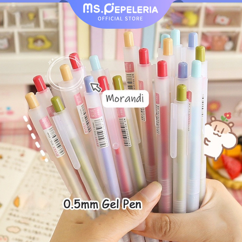 

Pulpen Gel gel pen 0.5mm hitam desain makaroni warna penggunaan siswa/ins selebriti internet Pulpen Gel gel-Ms.Pepeleria
